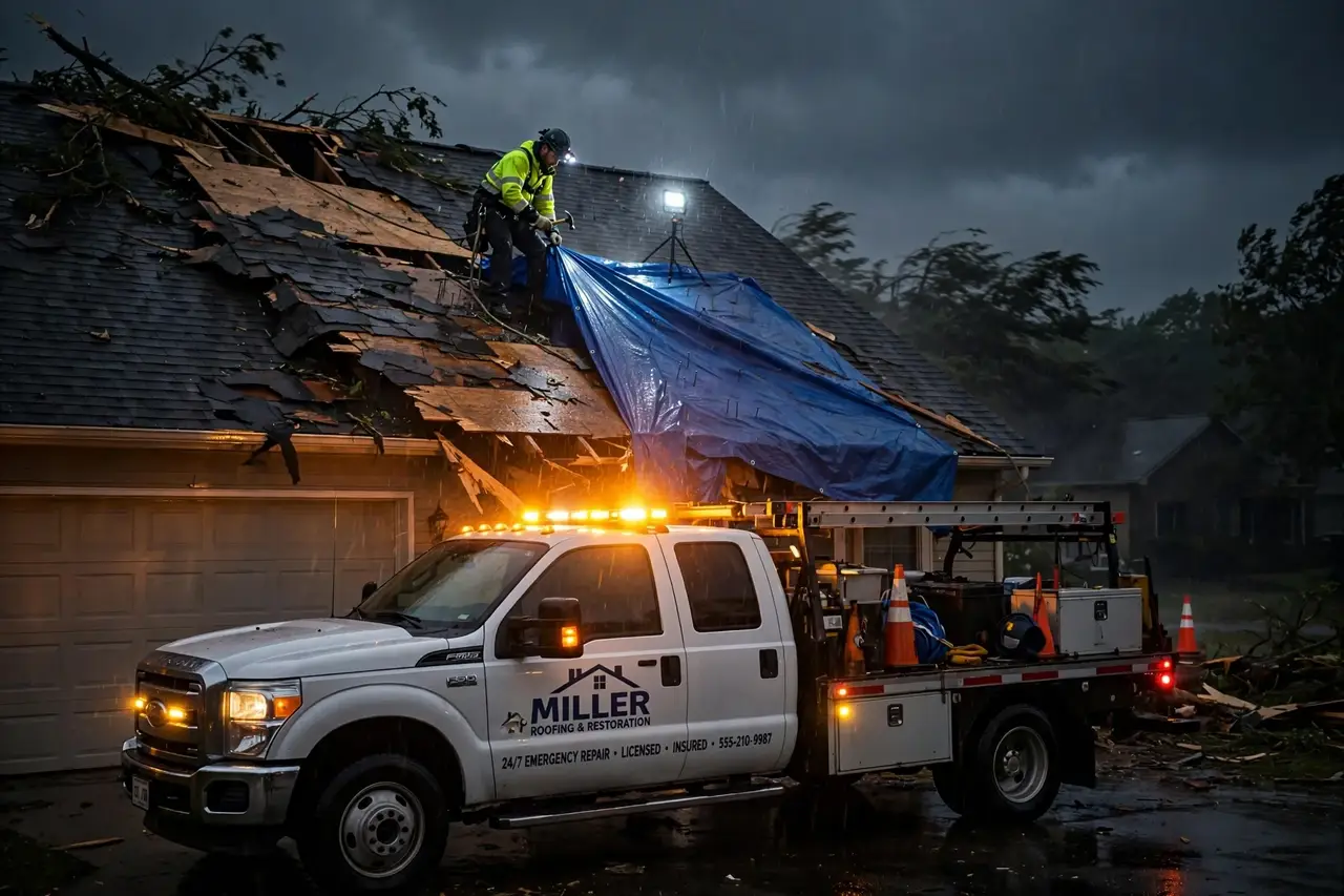 Emergency roof repair Dallas TX — 24/7 urgent service